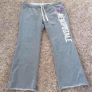 Low rise sweat pants.